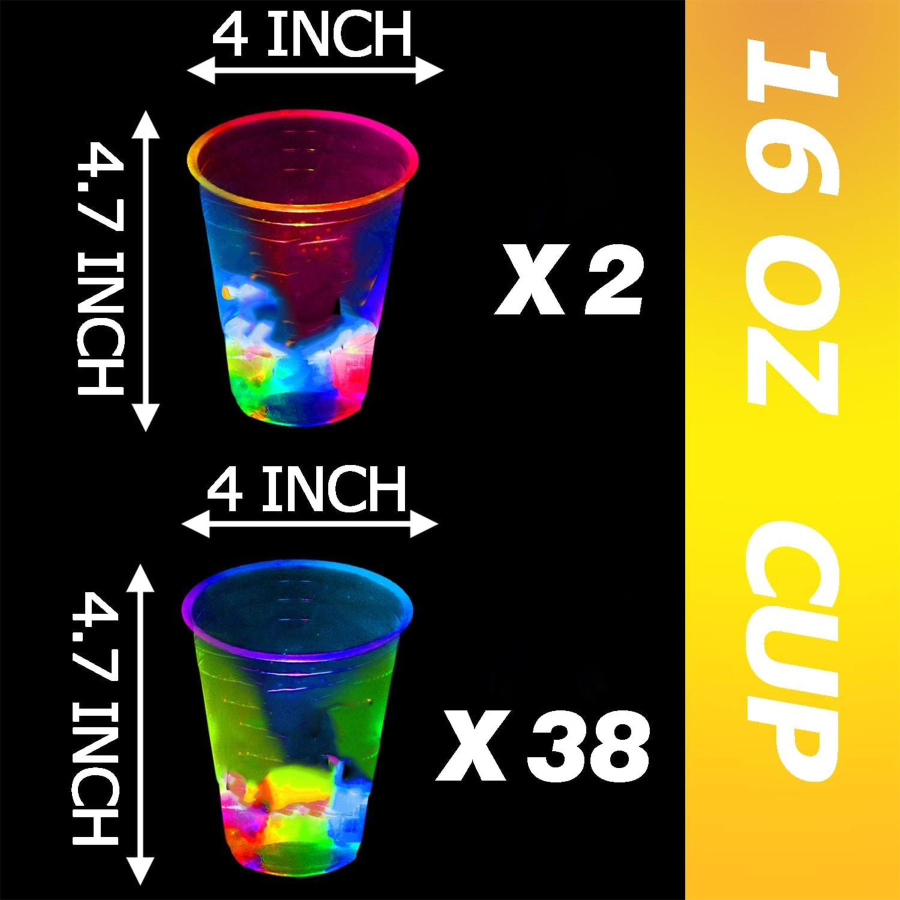 Glow Birthday Party Cup 4