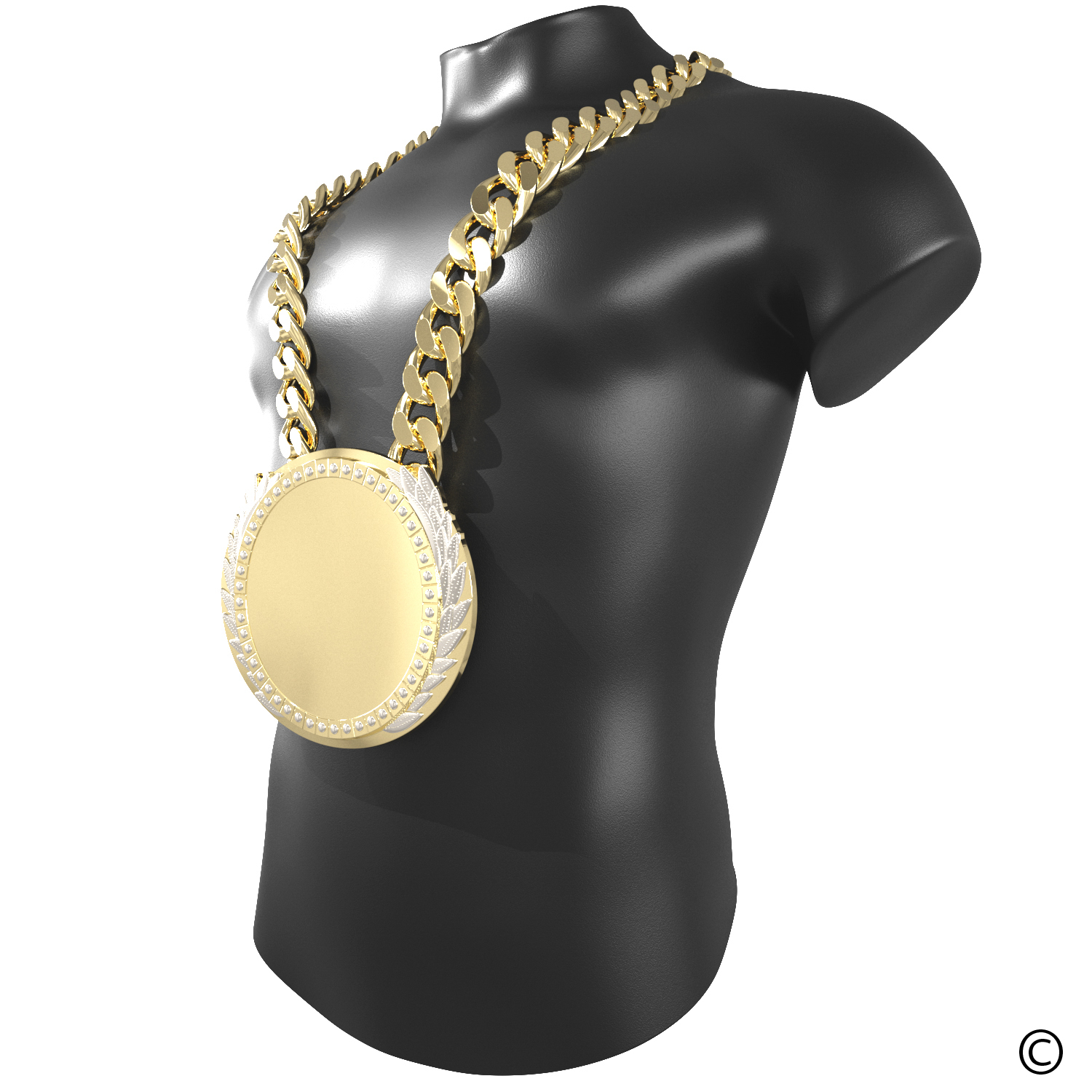 Express Vibraprint® Presidential Champ Chain w/ Chain 8