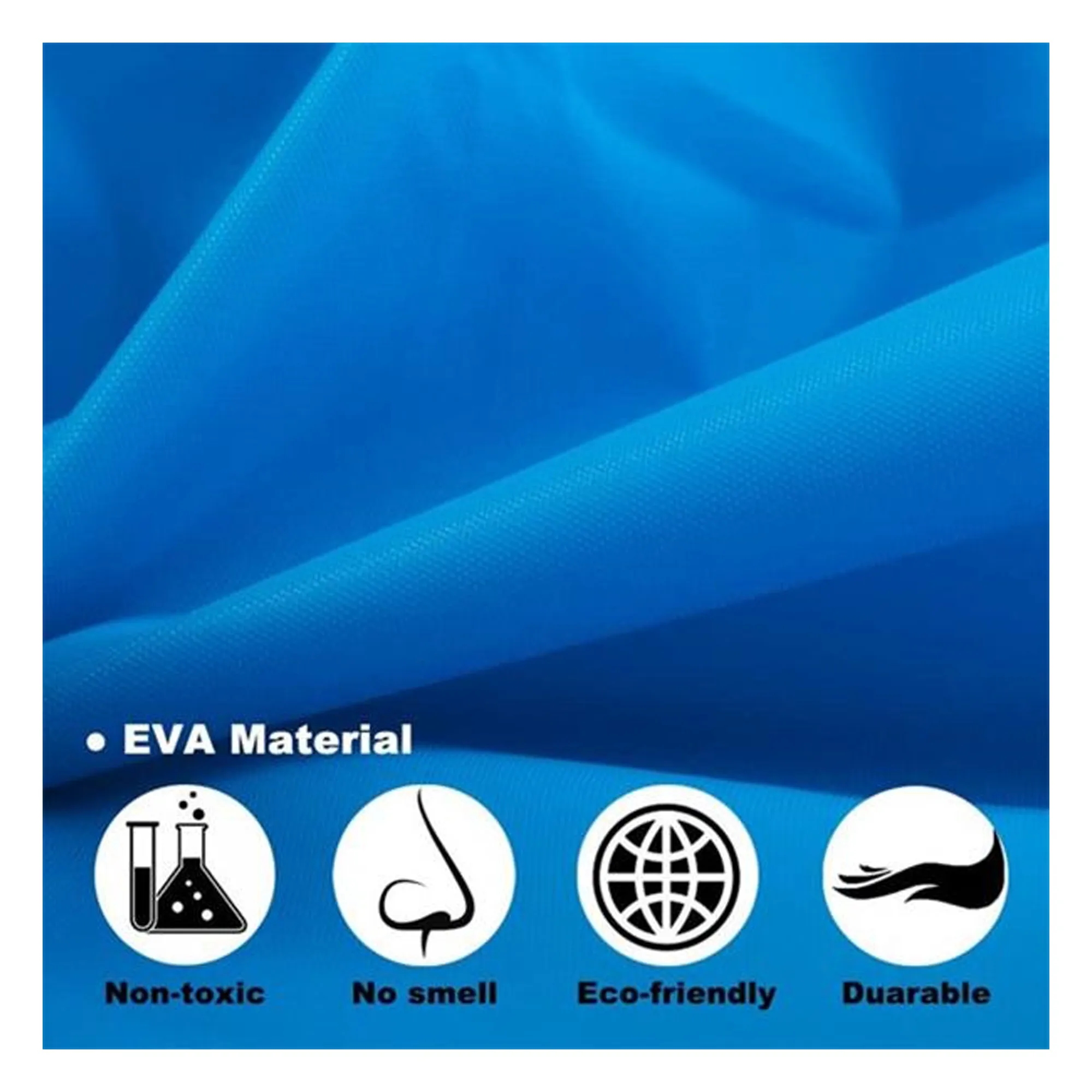 Reusable Waterproof Portable EVA Raincoat 3