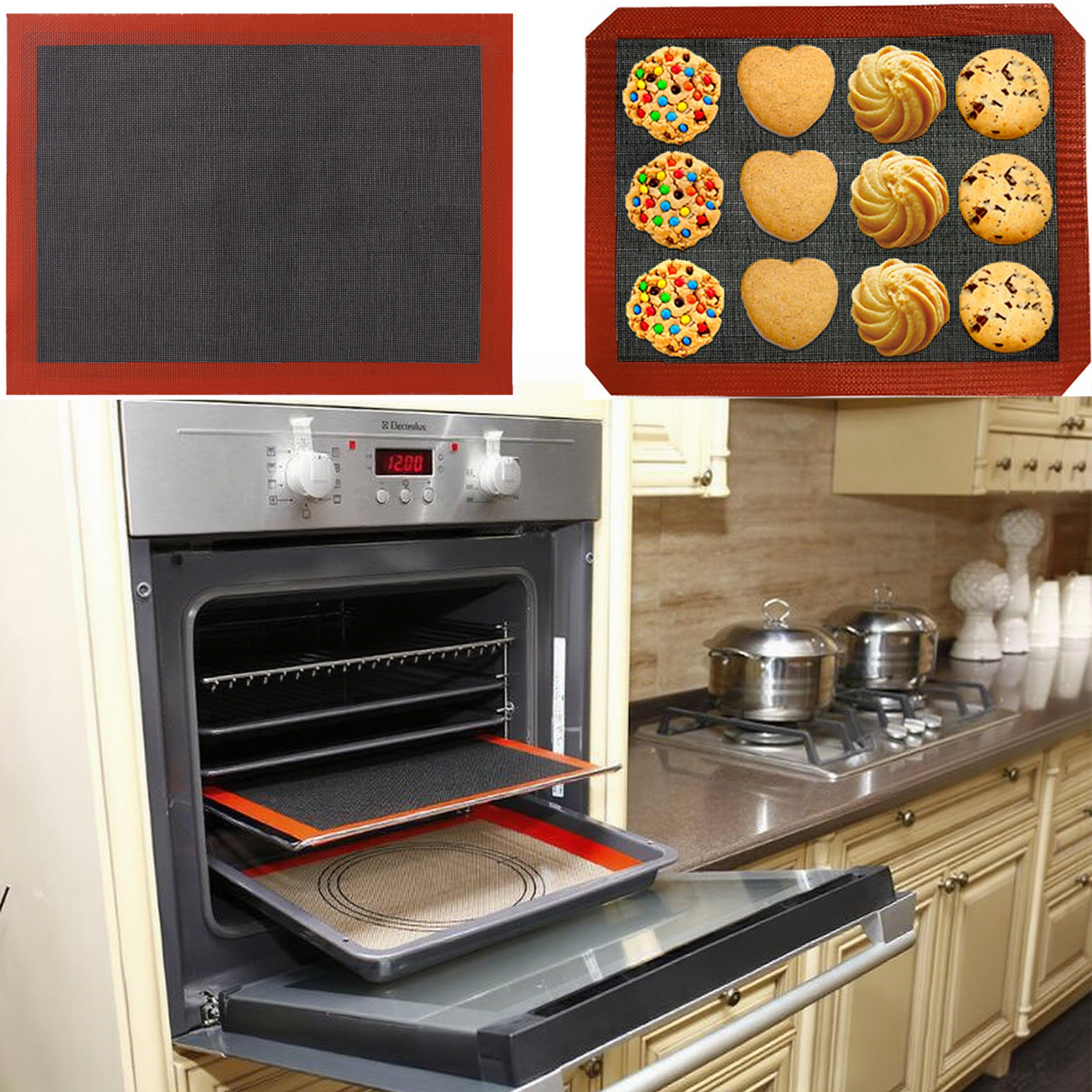 Silicone Mesh Breathable Baking Mat 7
