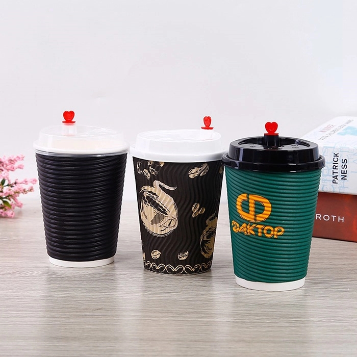 Kraft Double Wall Disposable Coffee Cups 2