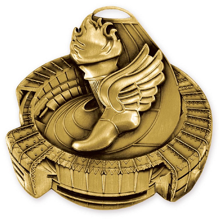 Track Stadium Medallion (2-1/2")