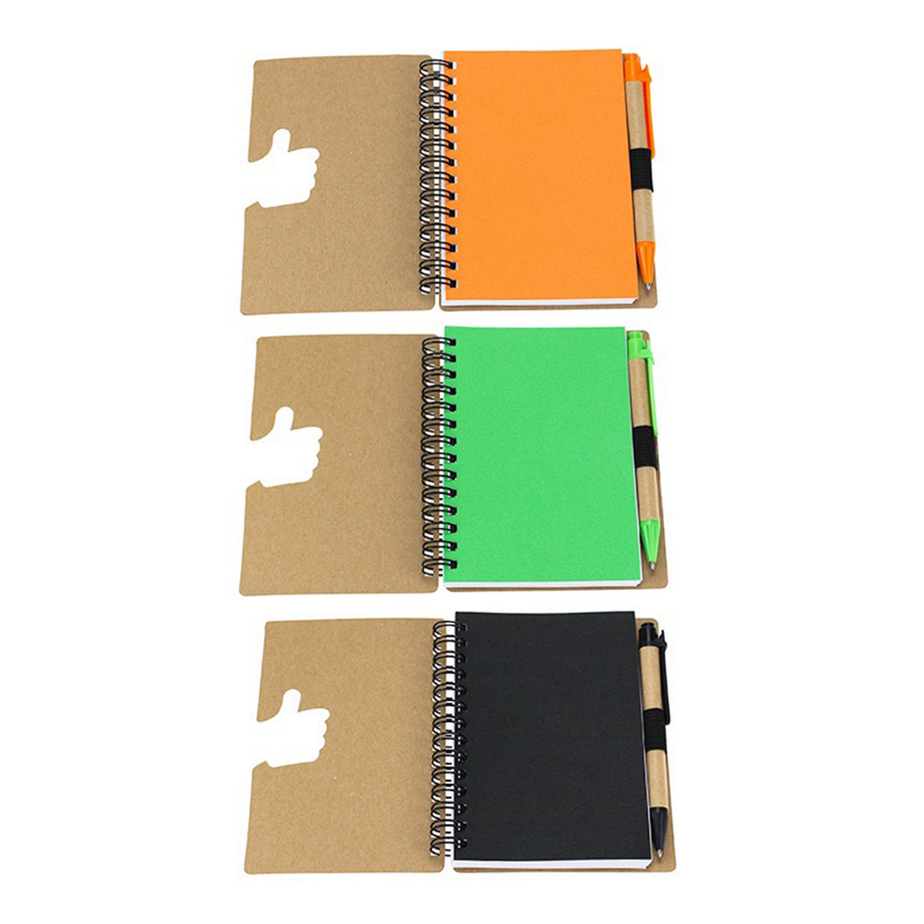 Thumb Up Eco Spiral Notebook W/Pen 5