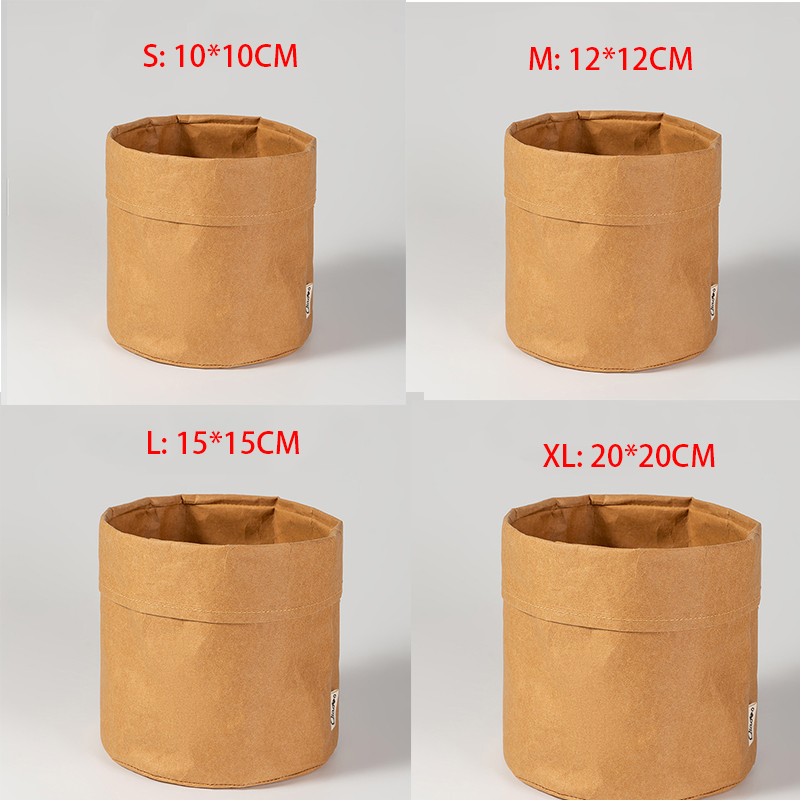 Reusable Kraft Paper Storage Washable Bags 2