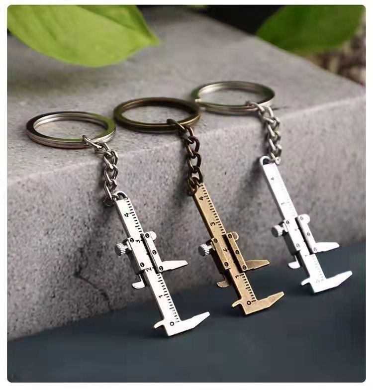 Mini Vernier Caliper Keychain 7