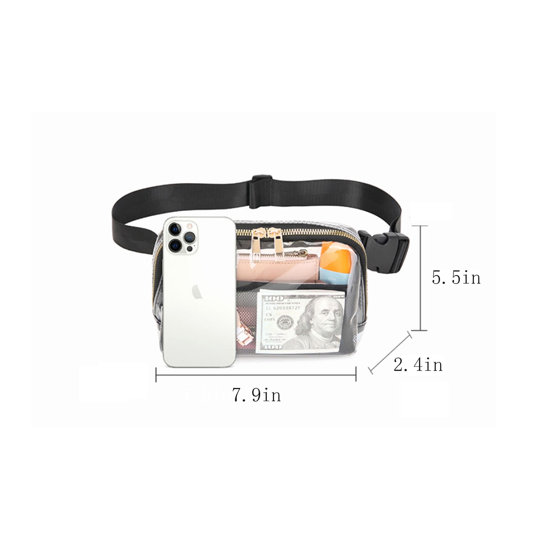 Stadium Approved Water Proof Fanny Pack Waist Bag 7