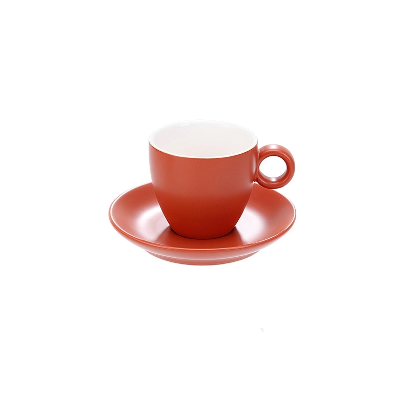 6 oz. Cups with Saucer for Latte Coffee 8