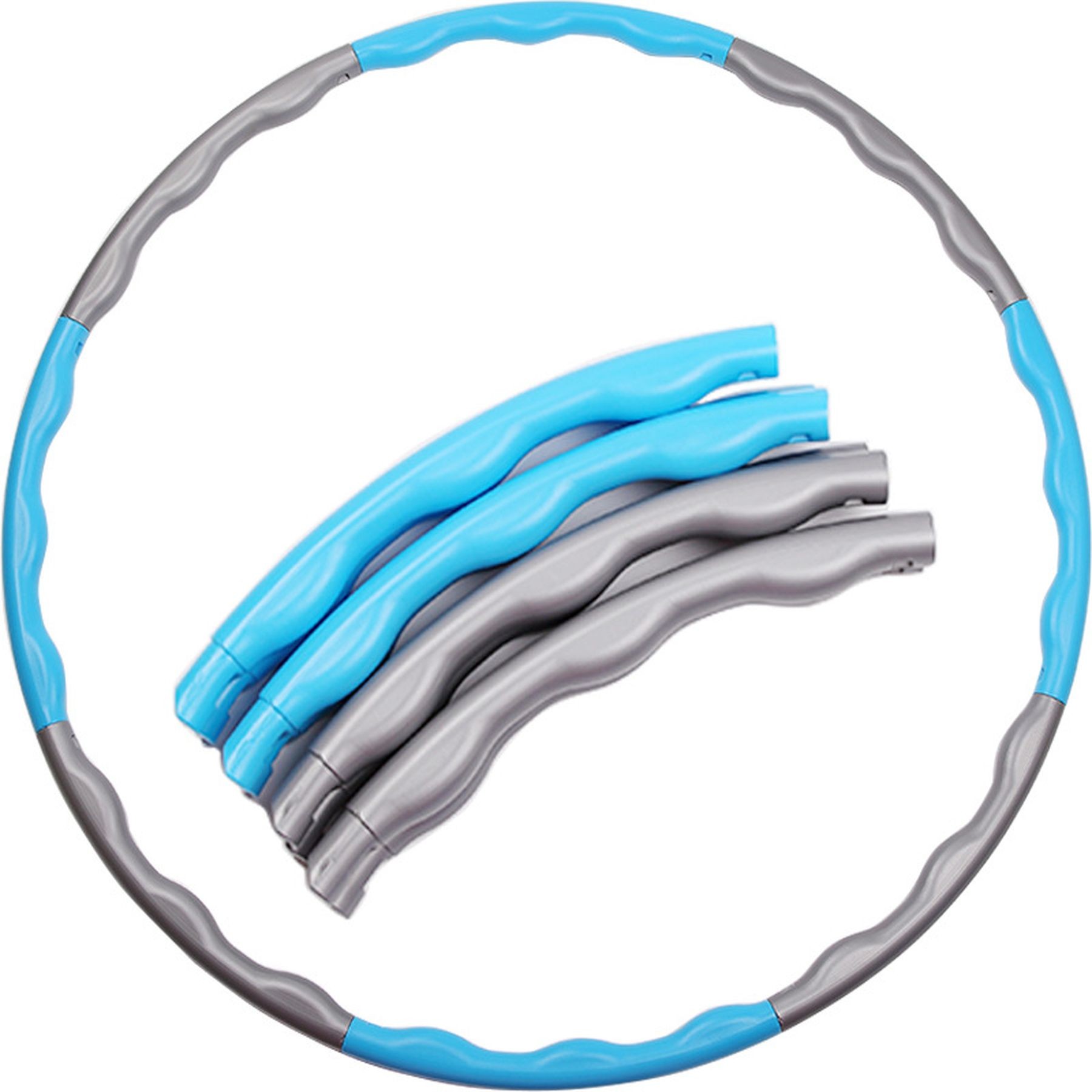 Snap Together Detachable Adjustable Weight Plastic Hula Hoop 9