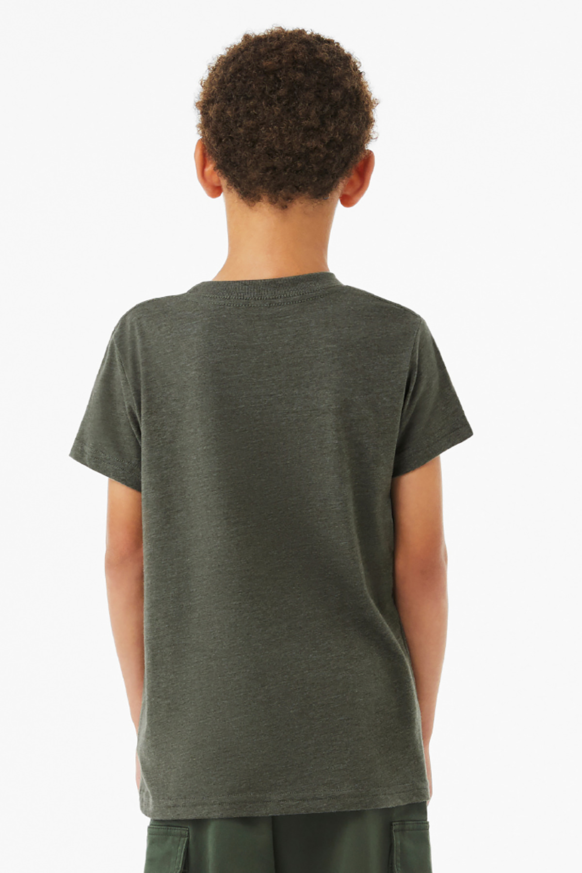 BELLA+CANVAS Youth Heather CVC Tee BC3001YCVC 57