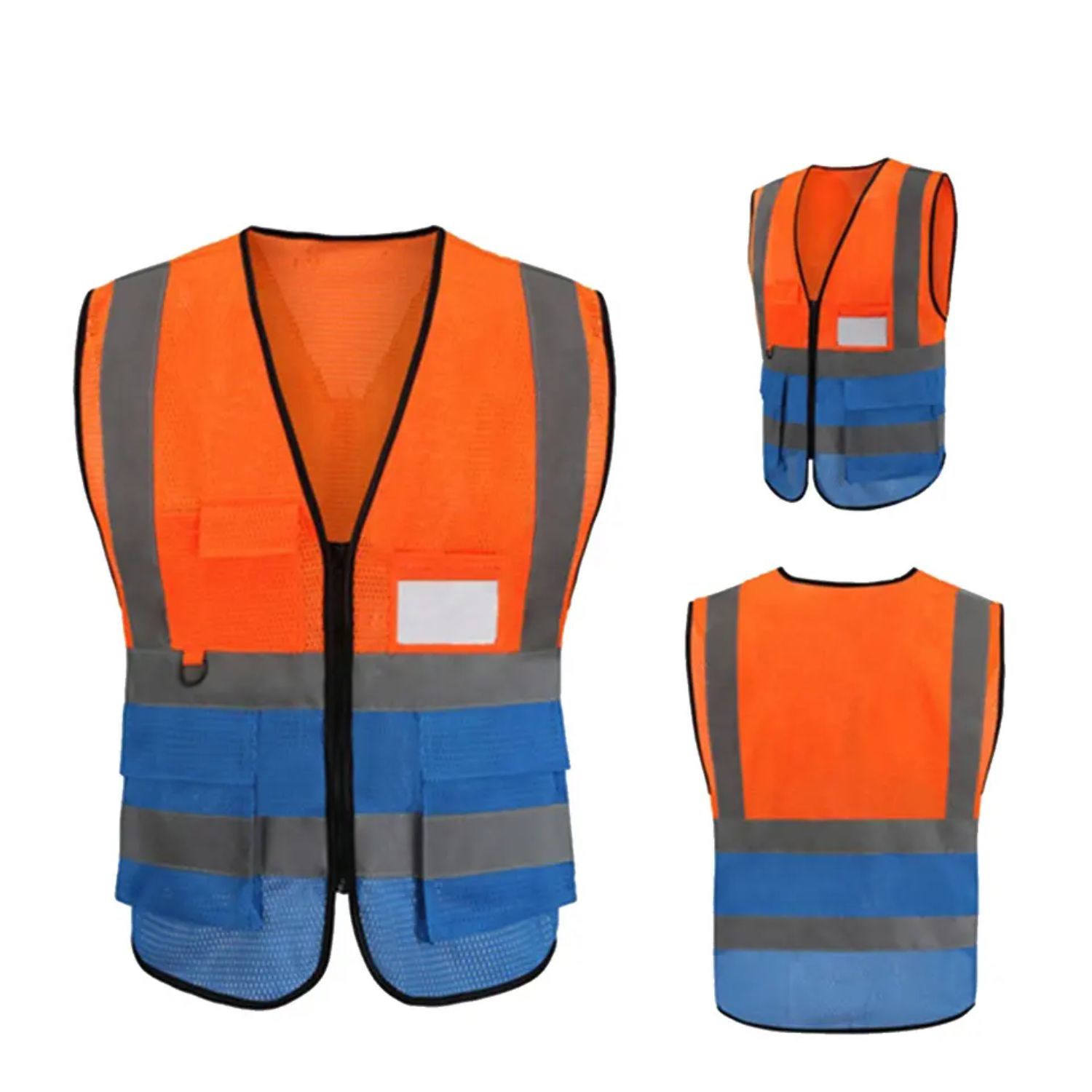 rPET Class 2 Reflective Mesh Safety Vest with Pockets 2