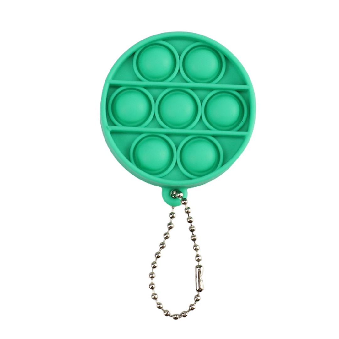 Round Push Popping Bubble Keychain 5