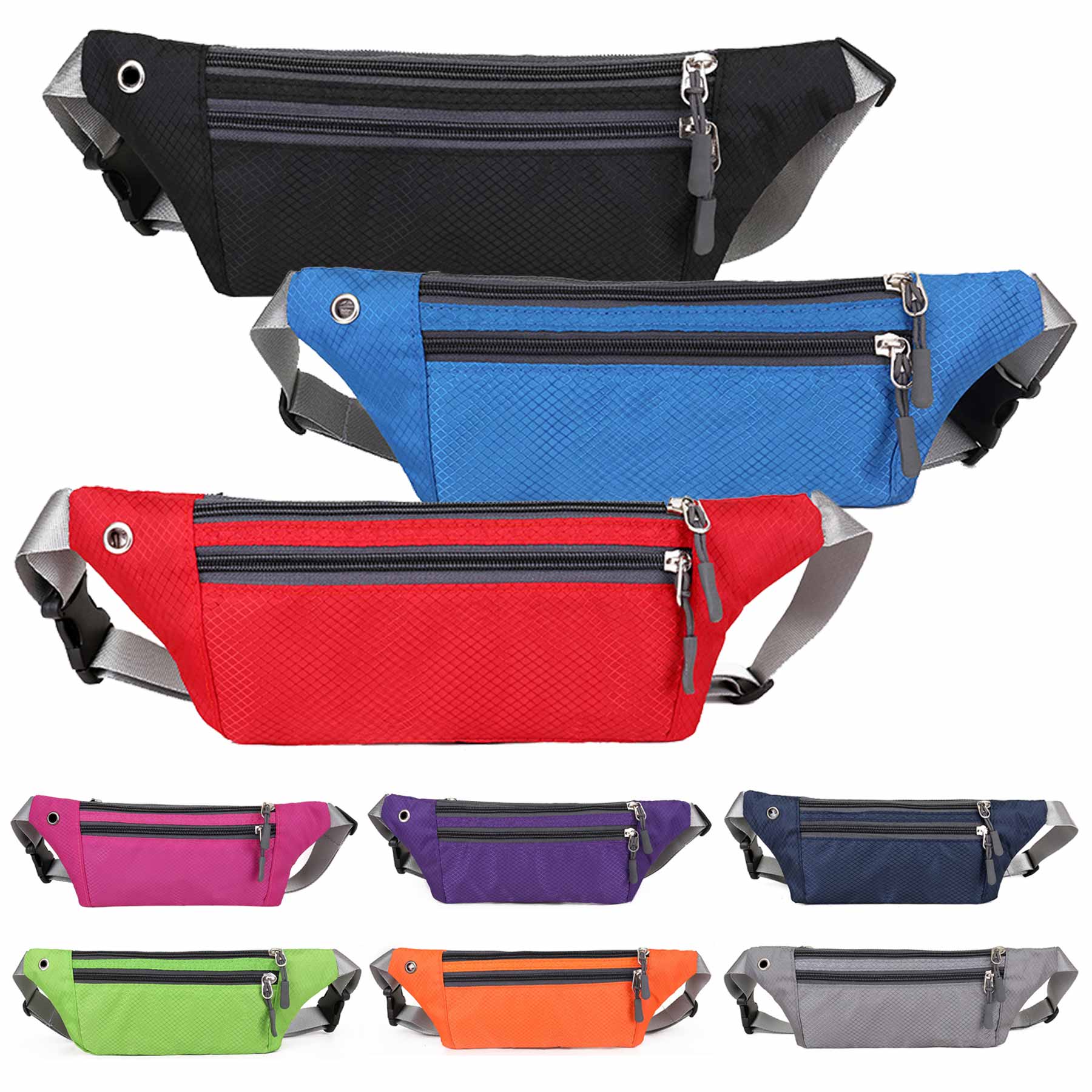 Adjustable Zipper Waist Pack Bags 1