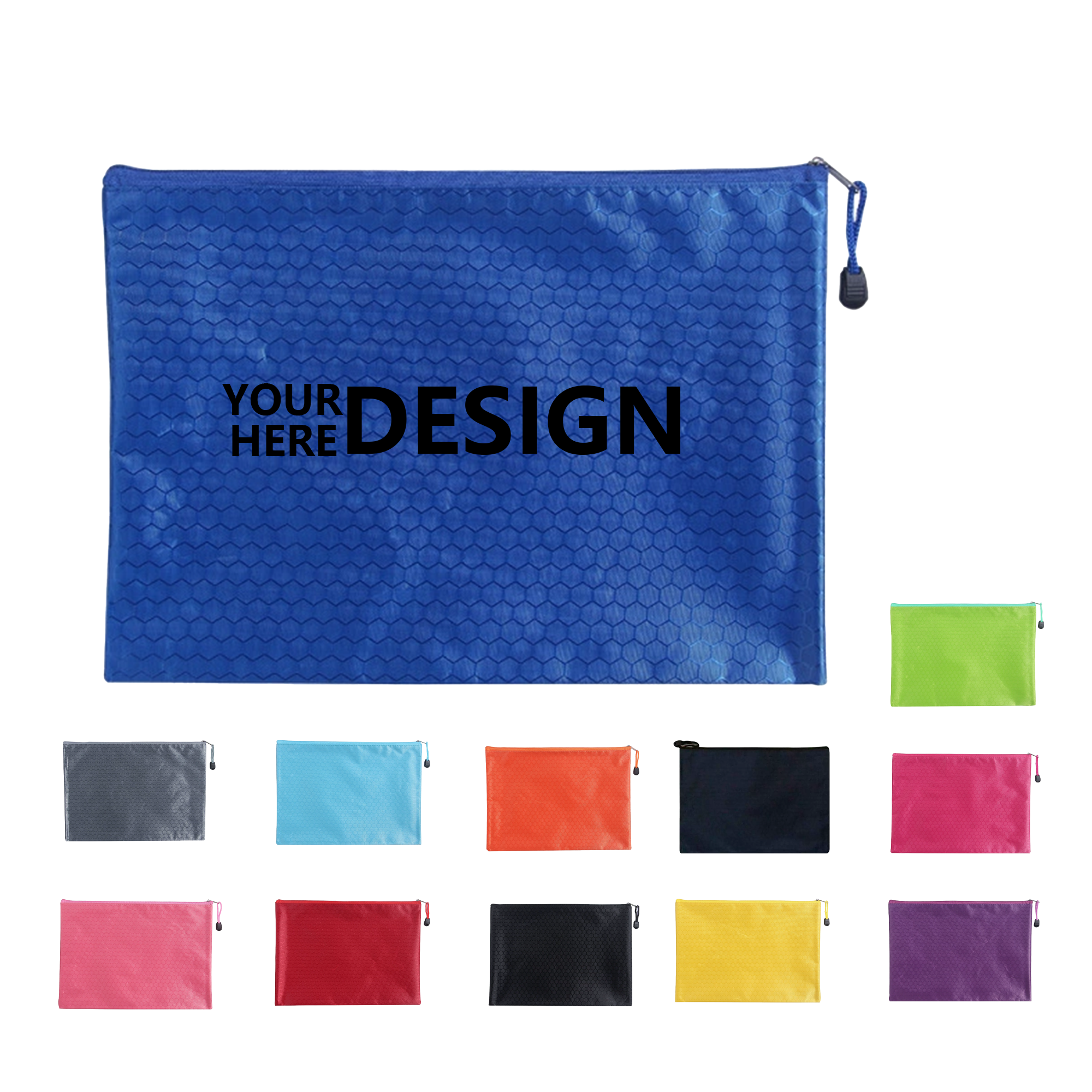 A4 Oxford Cloth Football Pattern Waterproof Storage Bag 2