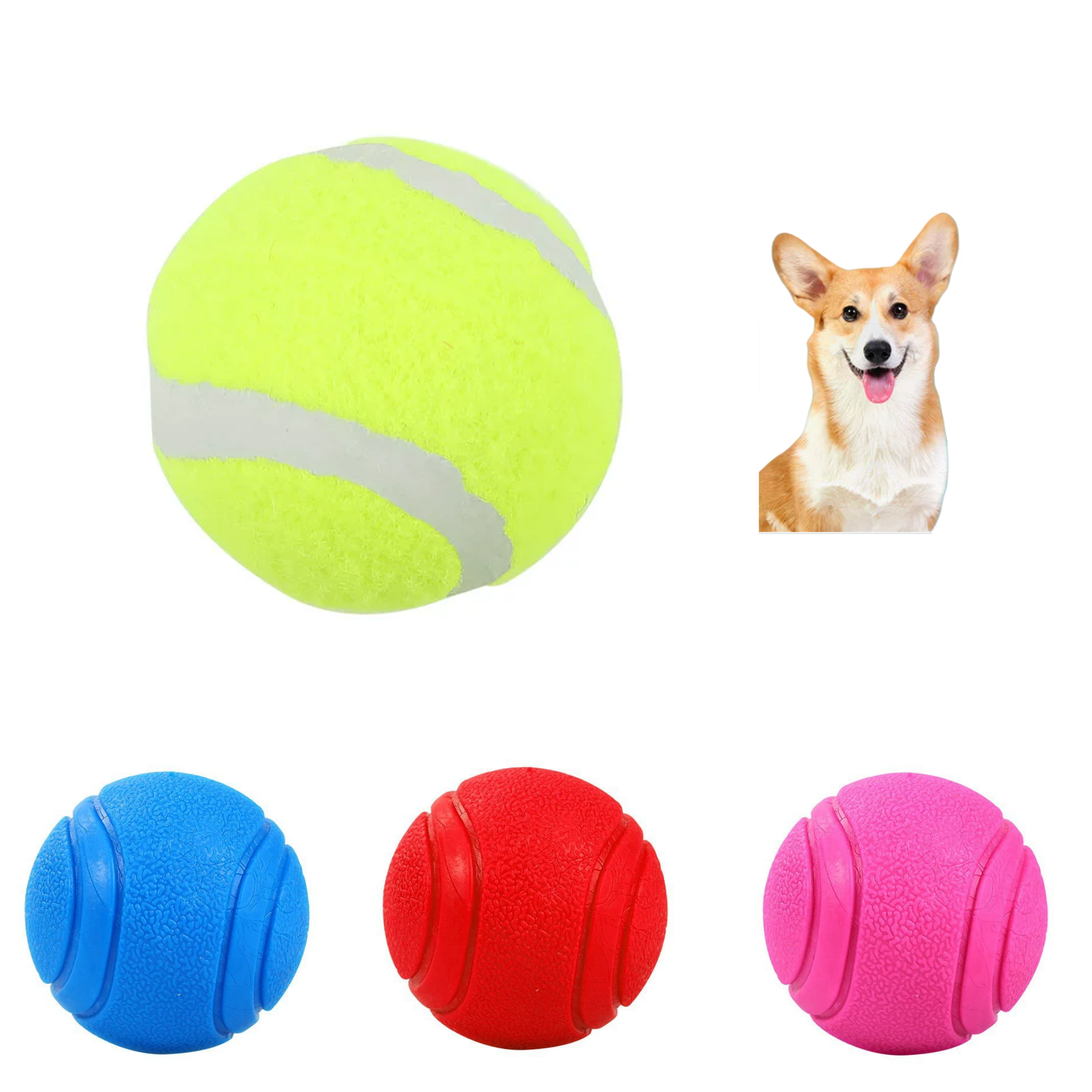 Tennis Ball Pet Toy - Durable & Safe for Play 2