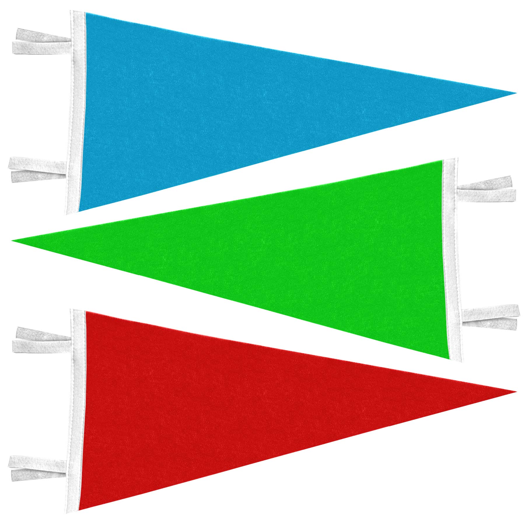 Tie Back Felt Pennants Flags 1