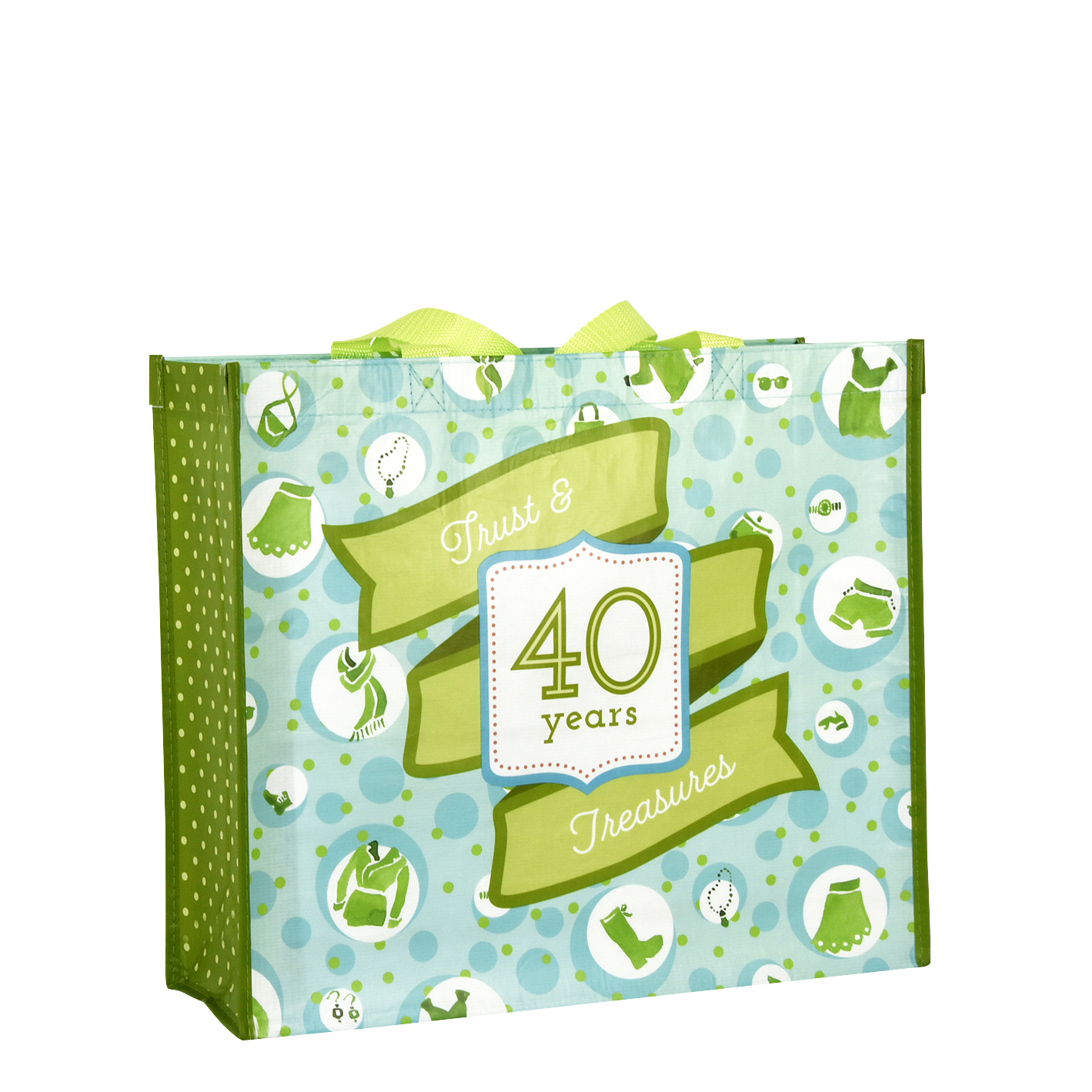 Custom Full-Color Printed 145g Laminated RPET (recycled from plastic bottles) Tote Bag15"x13"x6" 1