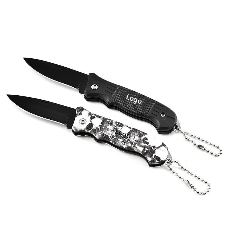 Stainless Steel Folding Pocket Knife with Key Chain 8