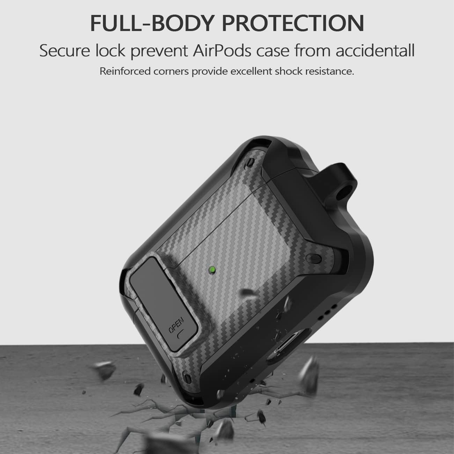 Shockproof Protective Case With Secure Lock For AirPods Pro 3