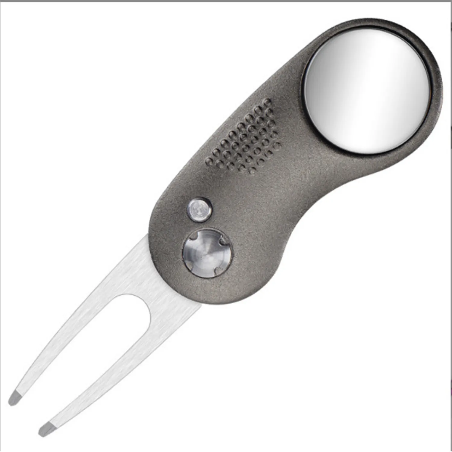 Golf Divot Repair Tool Foldable Stainless Steel Switchblade 2