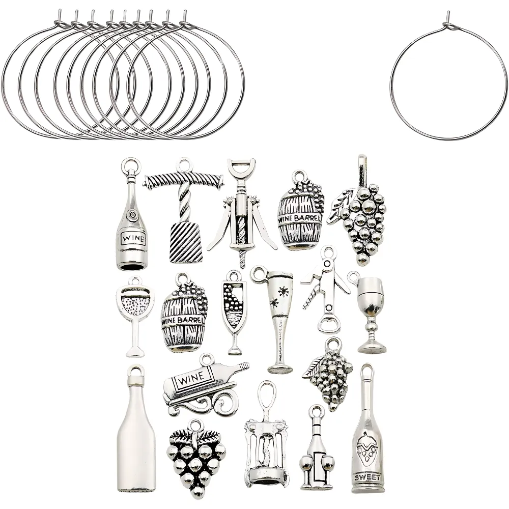 Metal Wine Charms 5
