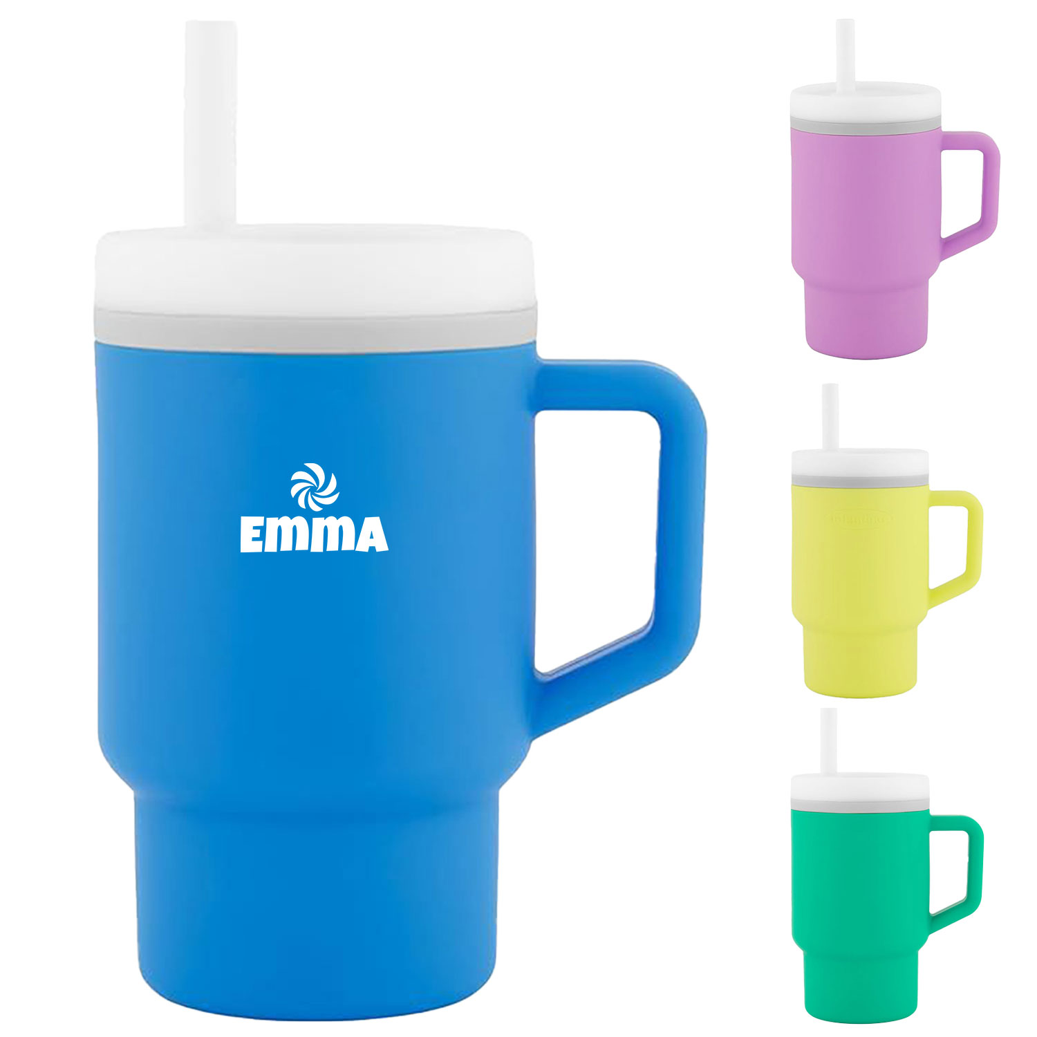 9oz Kids Silicon Tumbler W/ Lid and Straw 3
