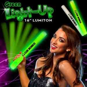 Green 16" LED Lumiton Baton