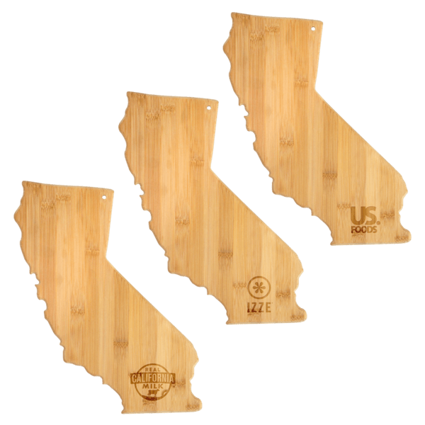 U.S. State Shaped Bamboo Cutting and Serving Boards 487