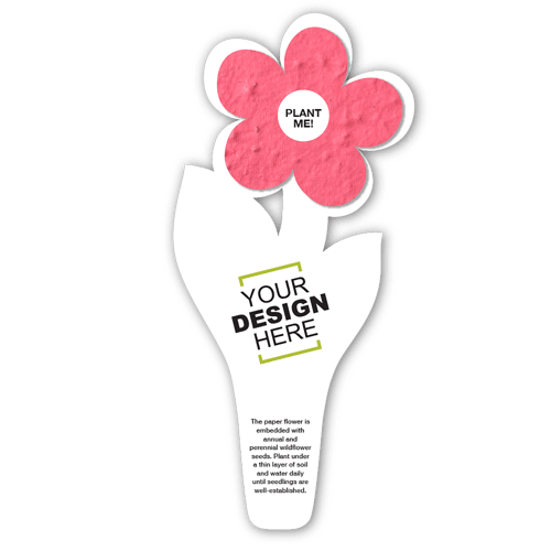 Seed Paper Flower Bookmark 14