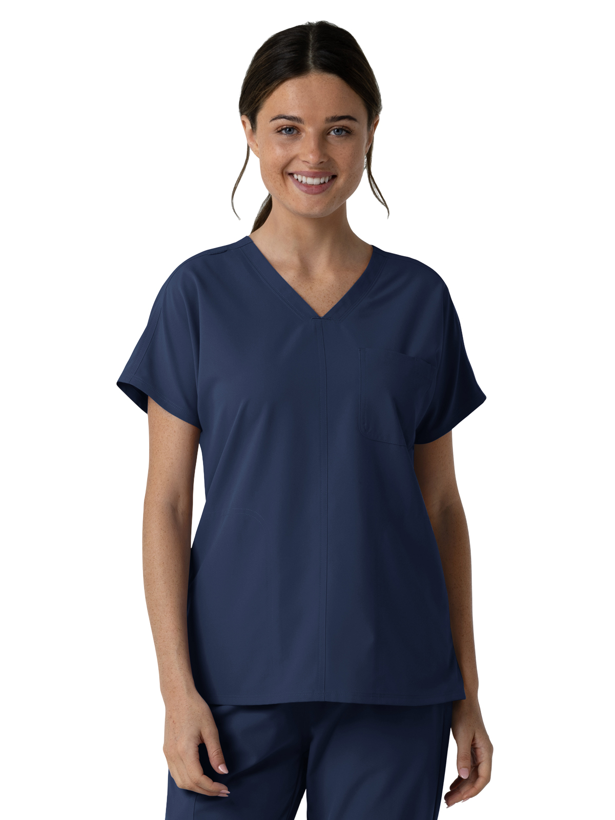 Wink - Nurtur - Women's Three-Pocket Drop Shoulder Tunic Scrub Top 15