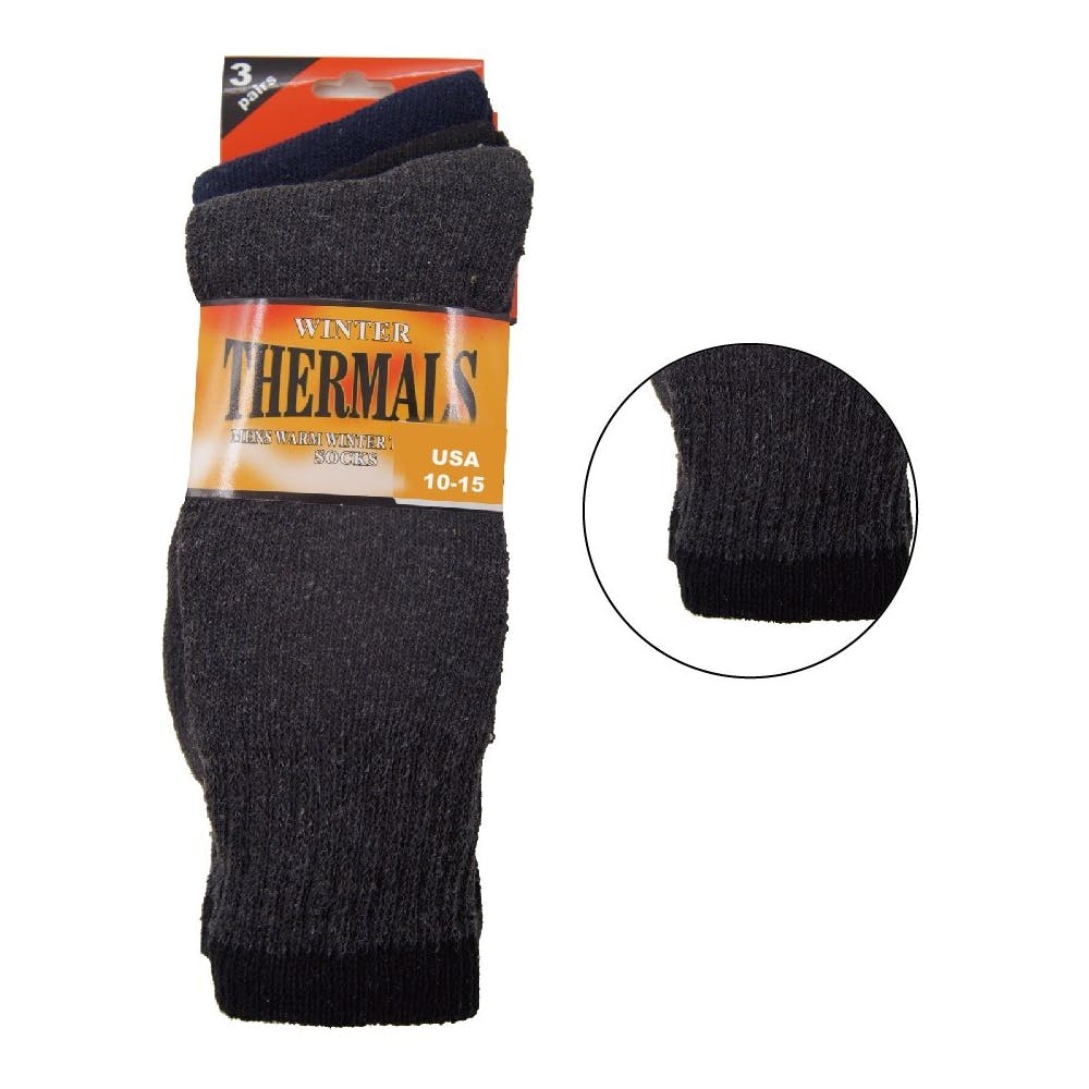 Men's Thermal Socks Assorted Size 10-15 3 Pack 2
