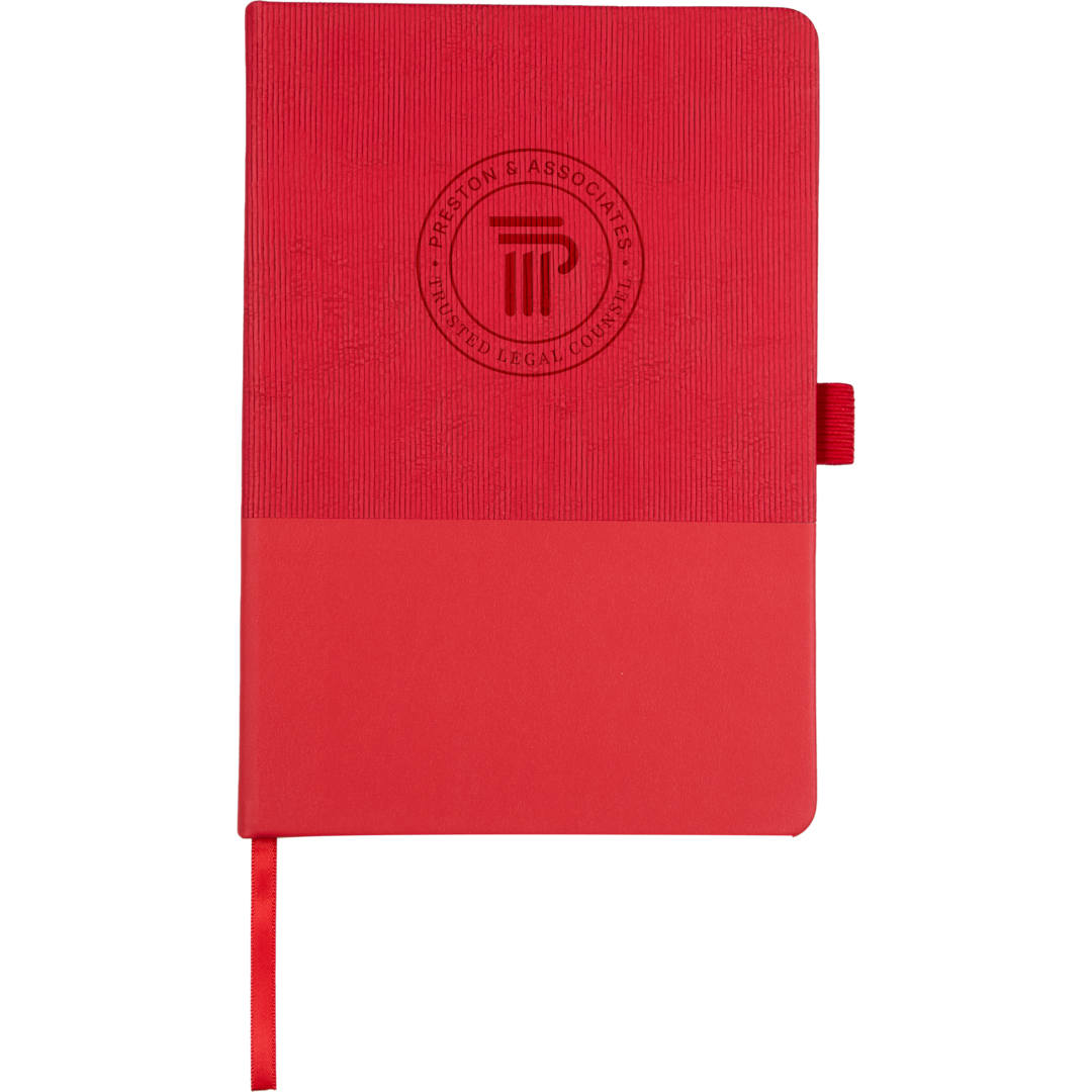 5.5" x 8.5" FSC® Recycled Ribbed Bound Journal 31
