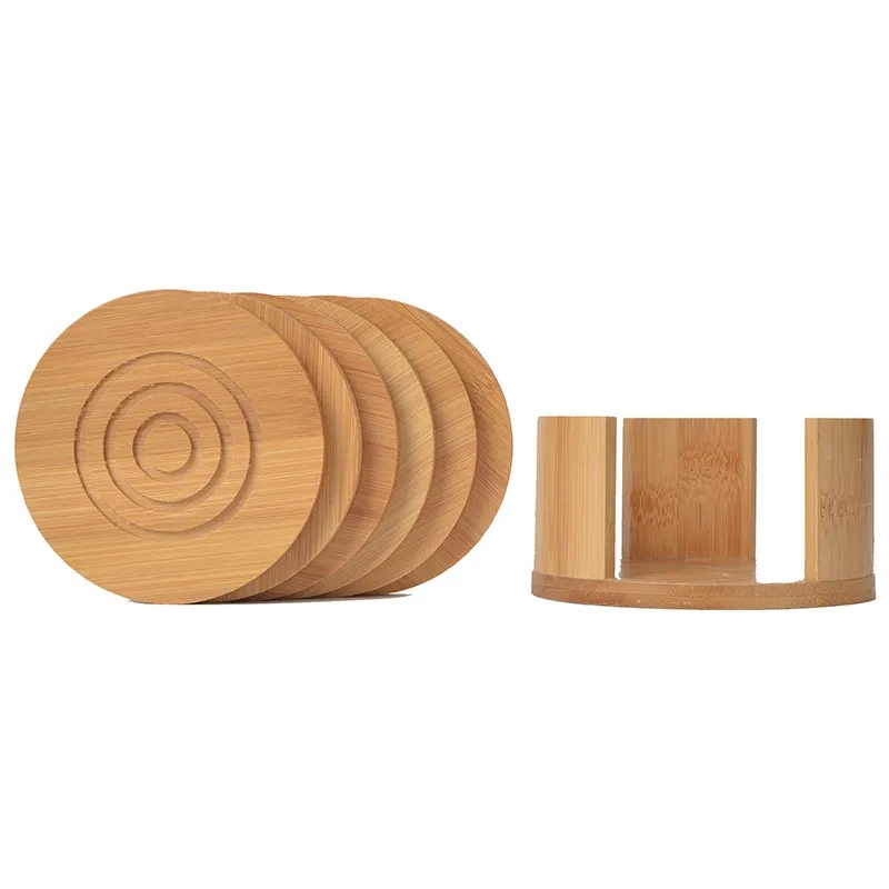 Bamboo Coaster Set 5
