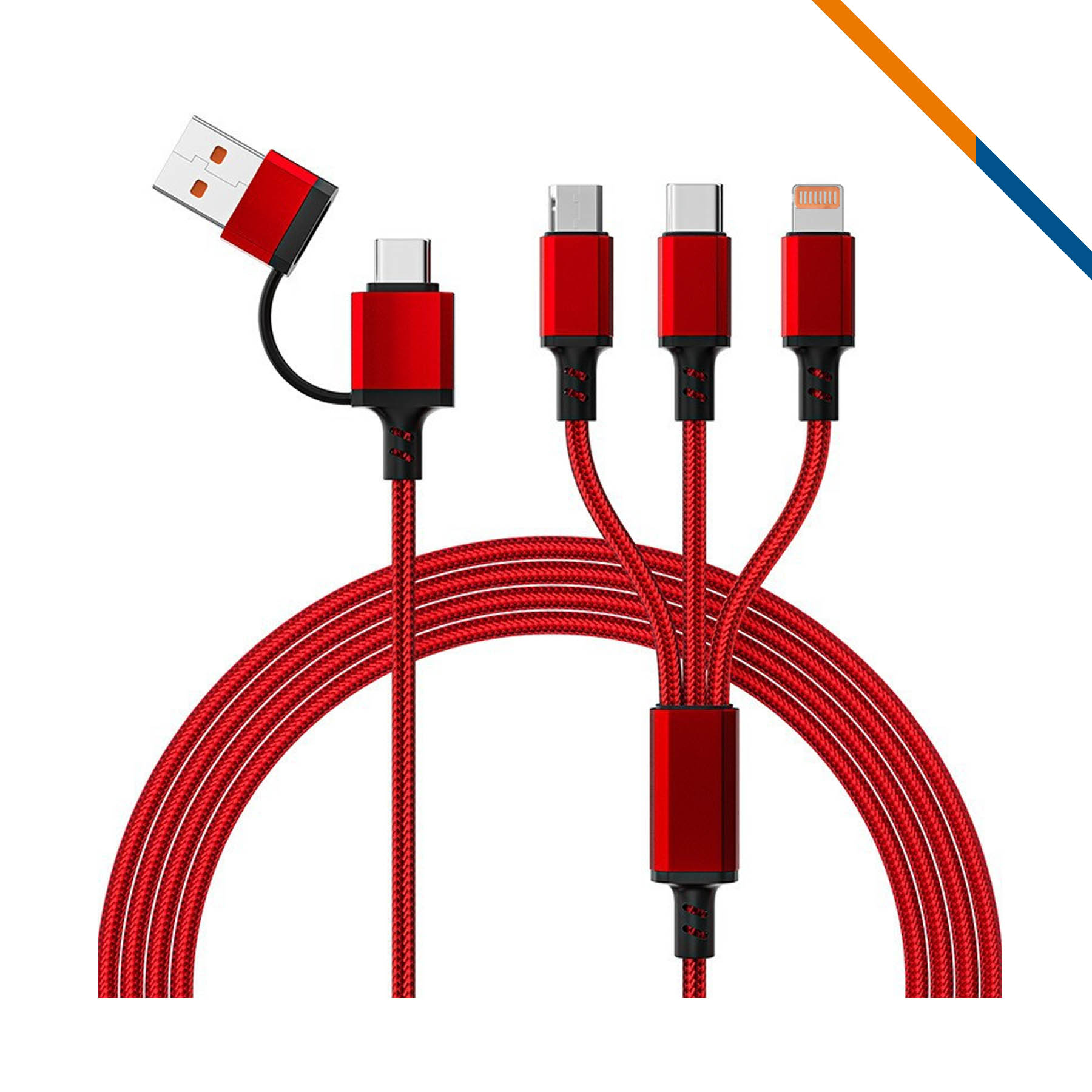 ZapCord 5in1 Fast Charging Data Transfer Cable 10