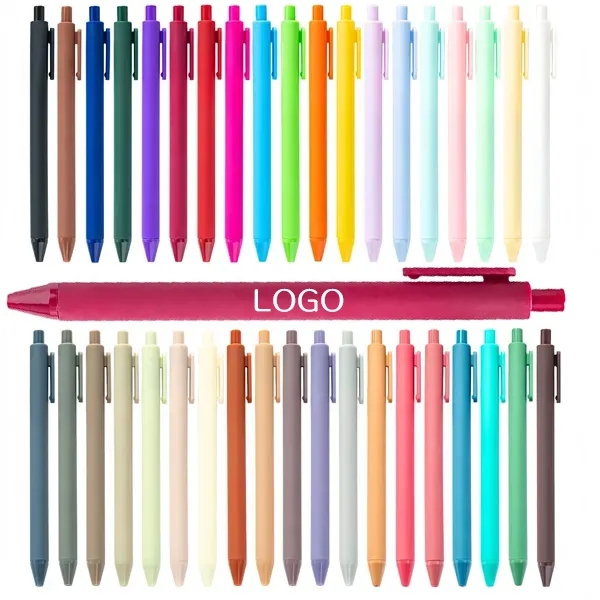Colorful Ballpoint Pen Set - Assorted Pressed Ink Pens 11