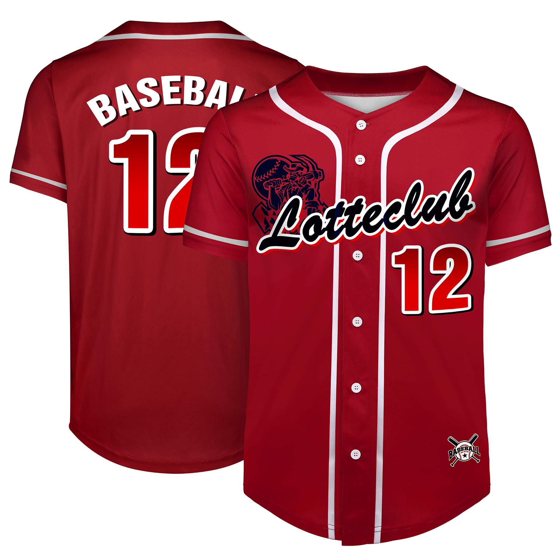 Custom Full-Button Baseball Jersey (Full Color Dye Sublimated) 31