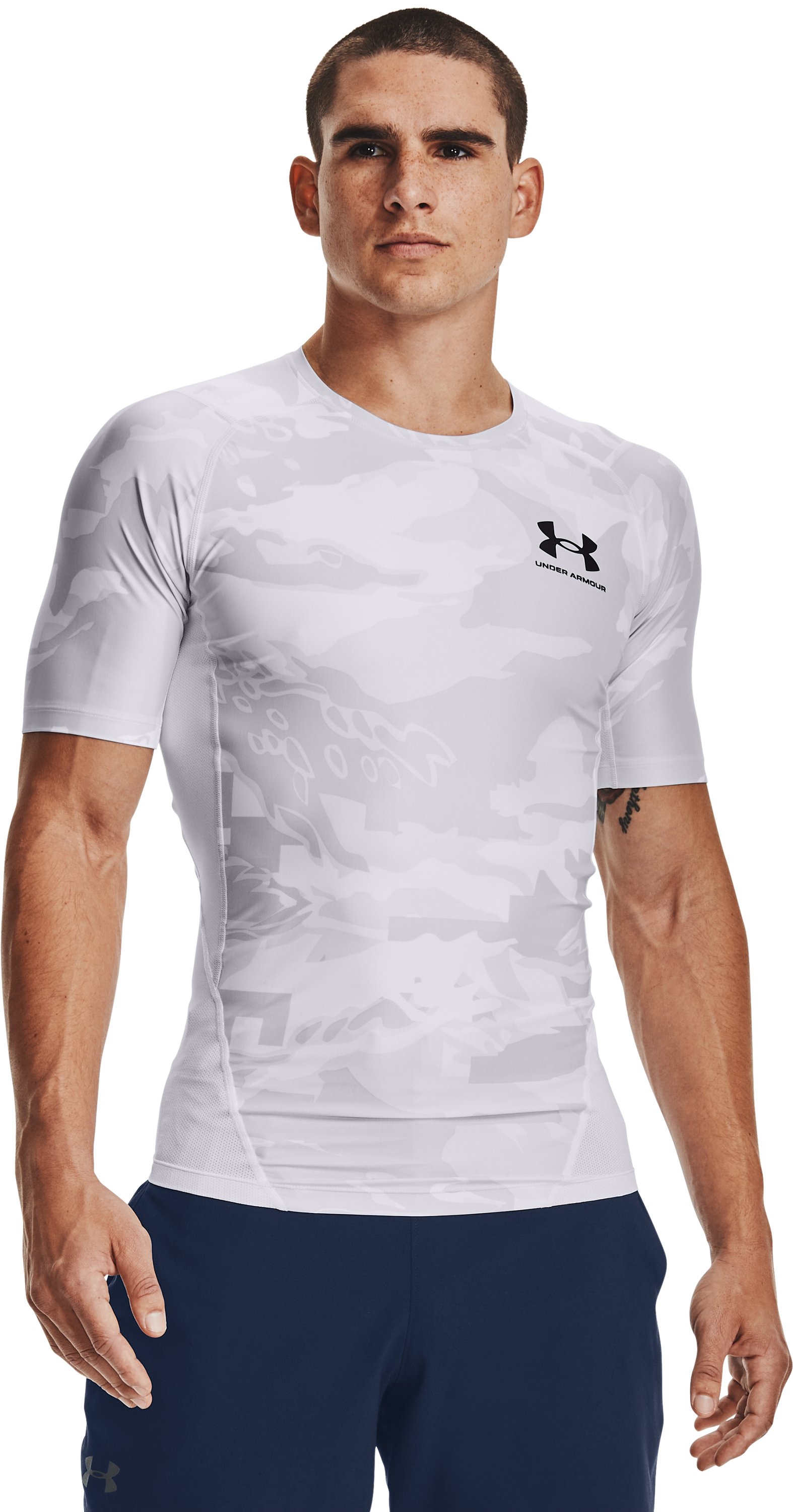 UA Iso-Chill Printed Men's Compression Short Sleeve, custom athletic wear with logo imprint 3