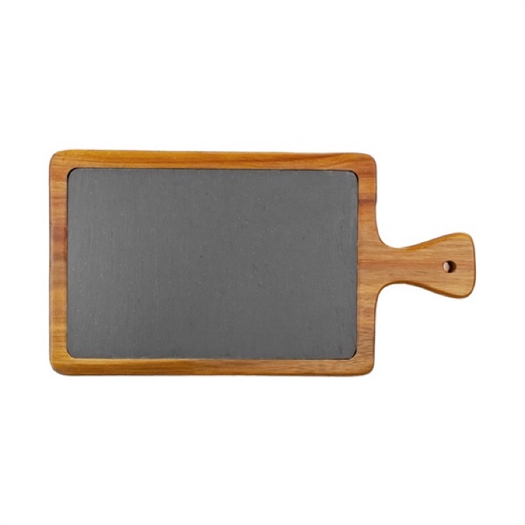 Medium Flair Acacia Wood & Slate Cutting Board 4