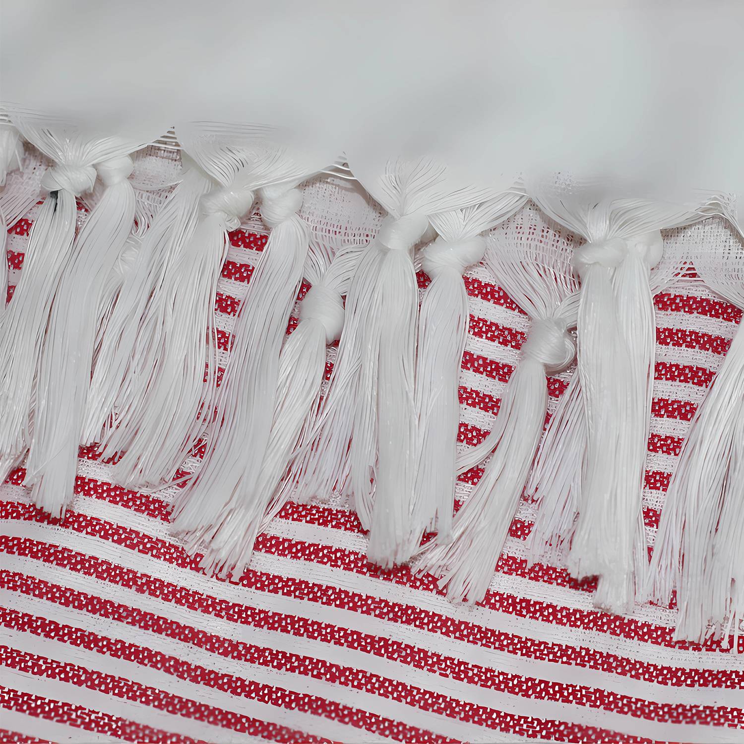 Turkish Tassel Striped Beach Towel 1