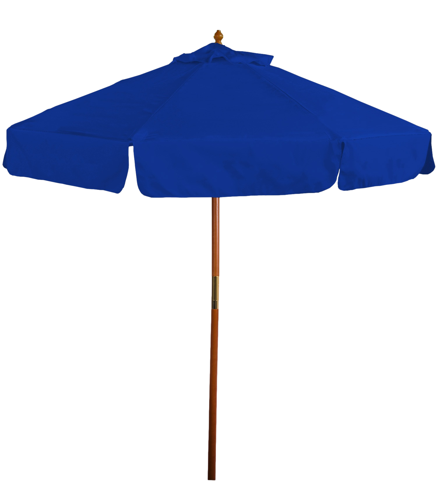7' Wooden Market Umbrella with Valence 8