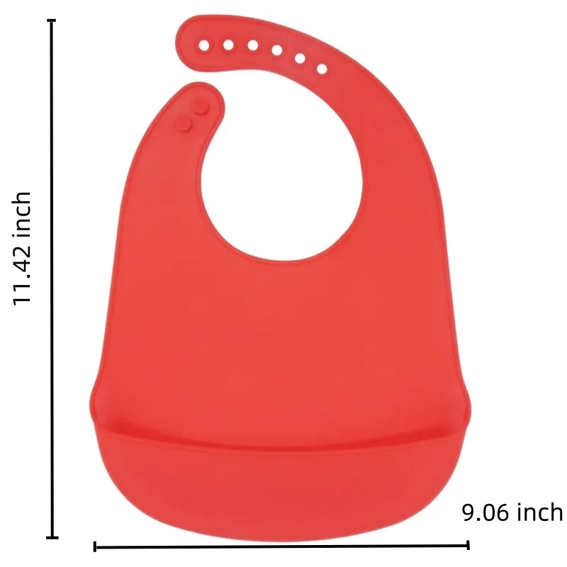 Solid Color Silicone Bib 4