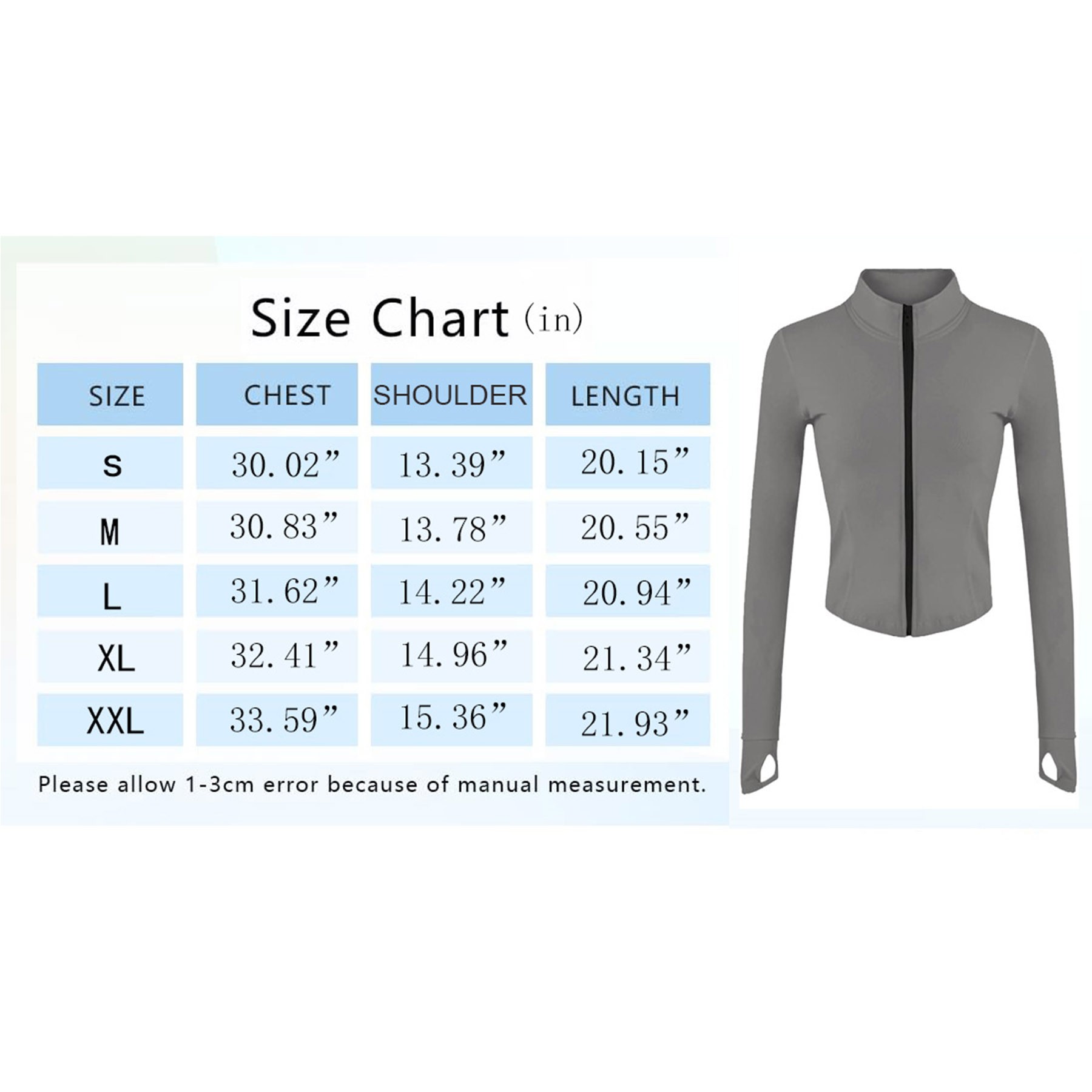 Womens Lightweight Full Zip Running Track Jacket 3