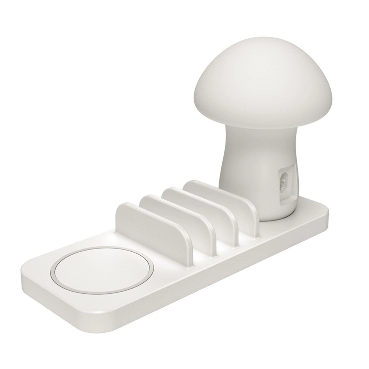 Charging Dock Stations With Mushroom Desk Lamp 3