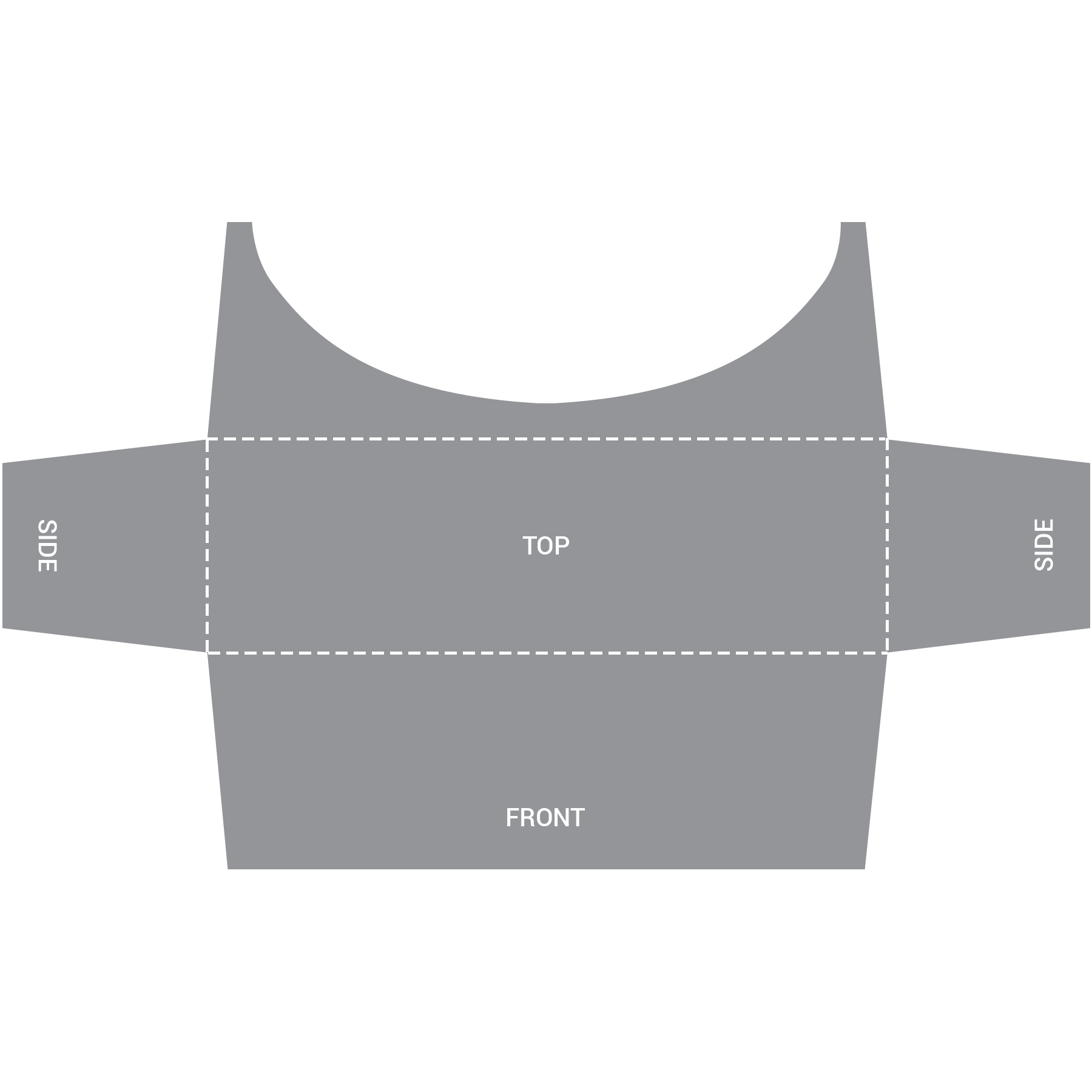 8' Customized Open Back Stretch Style Table Cover 2