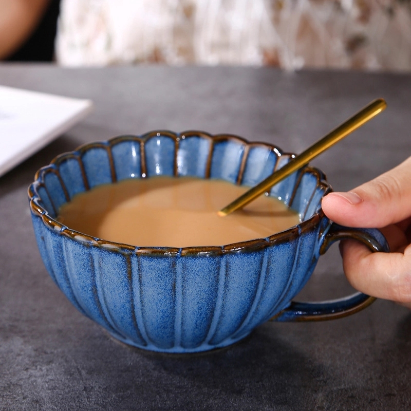 Custom 5.4 OZ. Ceramic Tea Cup Coffee Mug with Saucer Set 10