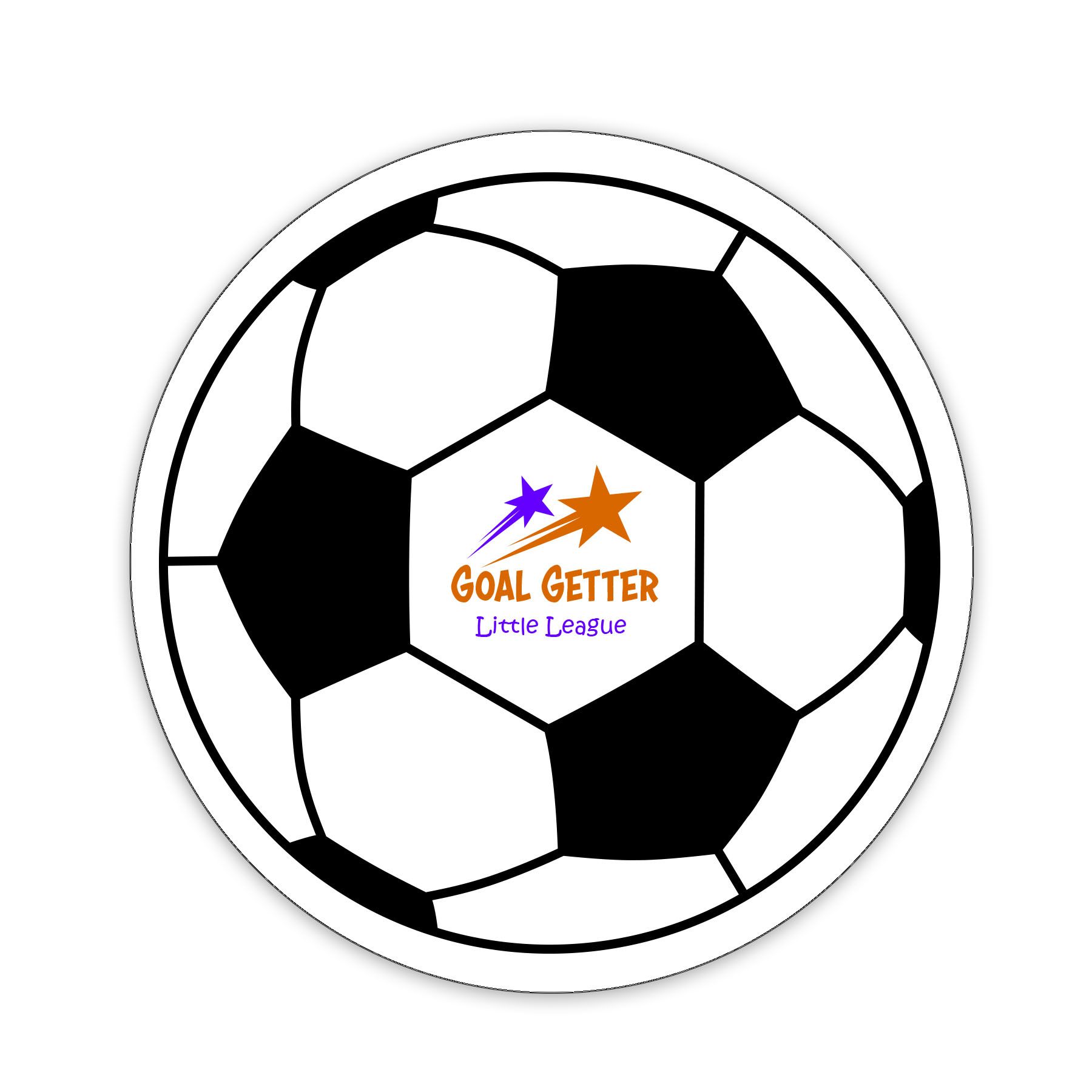 Soccer Ball Shaped NoteKeeper™ Magnet 35 Mil 6