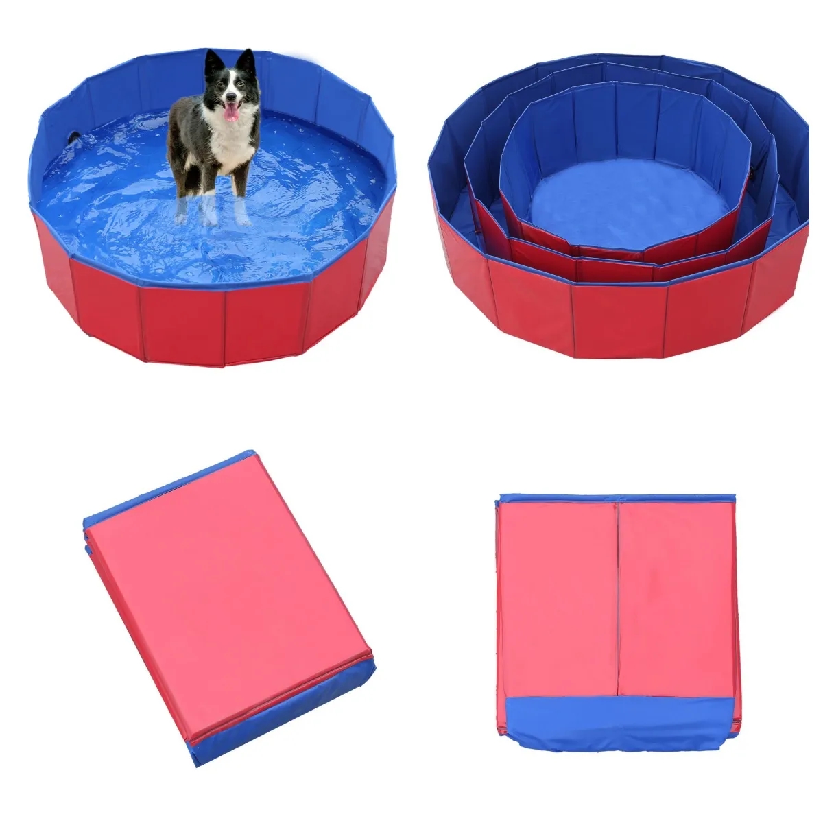 Foldable Dog Bath Swimming Pool/Collapsible Grooming Bathtub 4