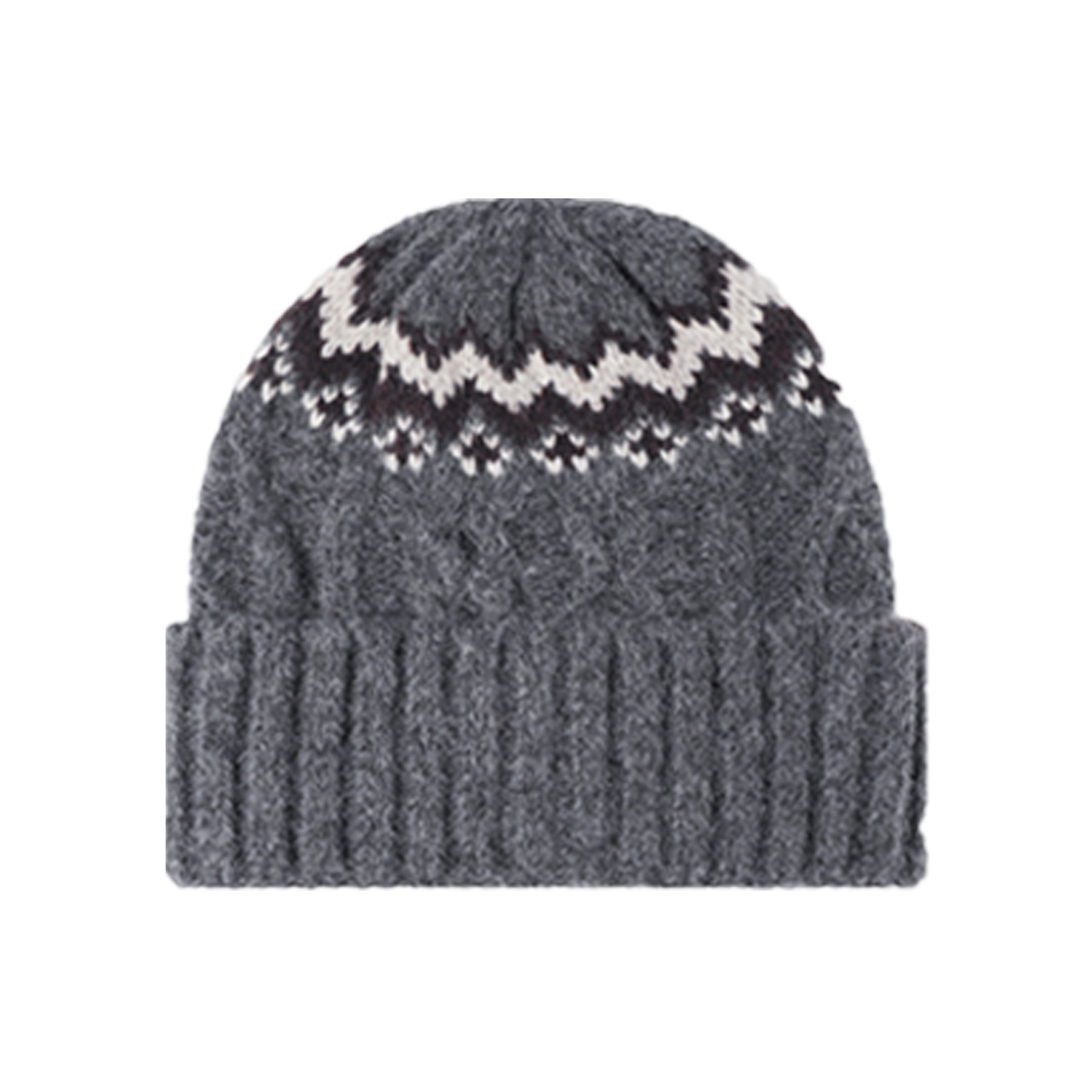Striped Patterned knitted Beanie Hat 1