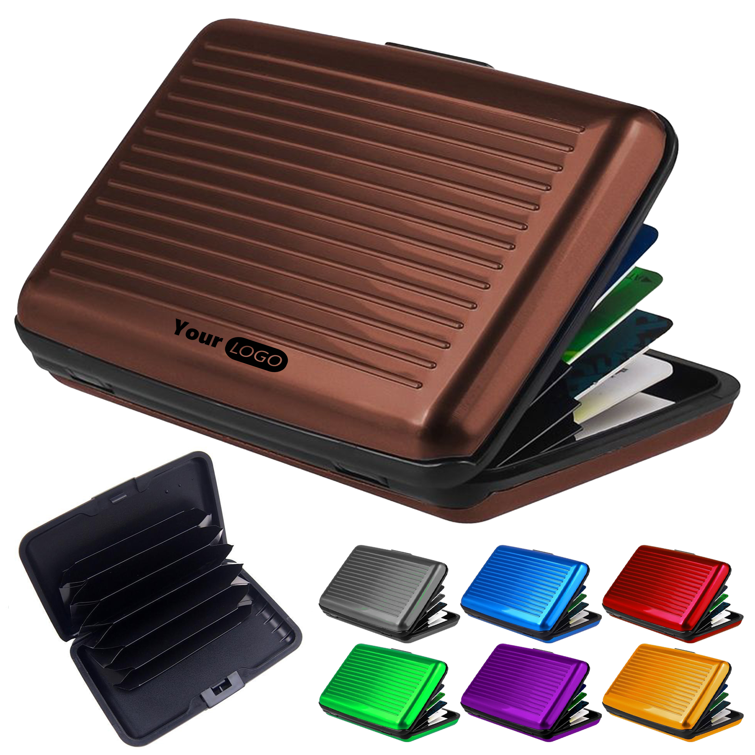 Aluminum Rfid Shielded Color Wallet Credit Card Holder 9