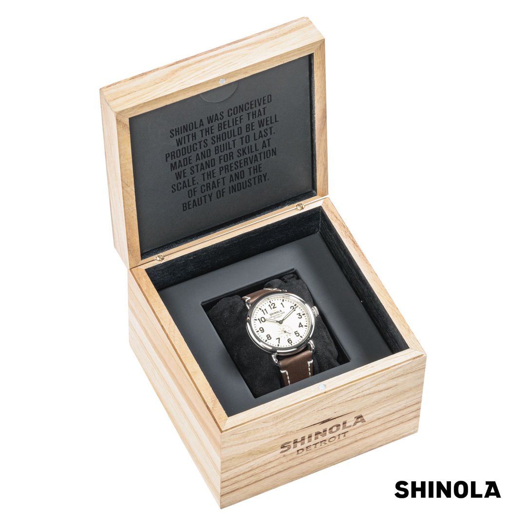 Shinola® Runwell Watch - Cream/Brown 7