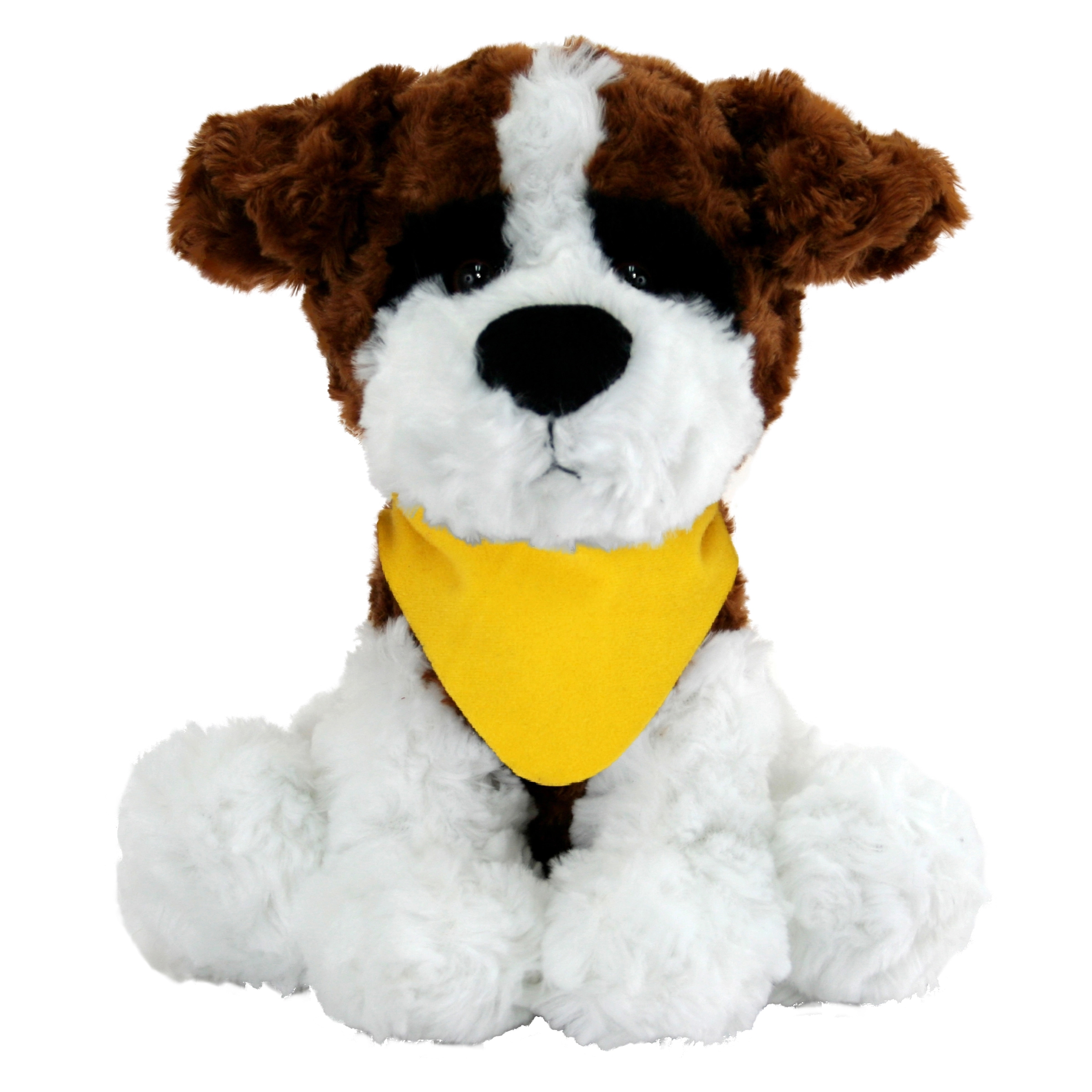 10" Large Sitting Dog - Brown & White 1